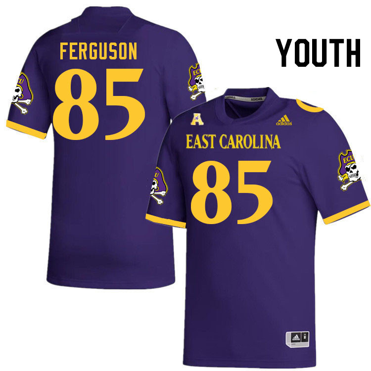 Youth #85 Antonio Ferguson ECU Pirates College Football Jerseys Stitched Sale-Purple - Click Image to Close